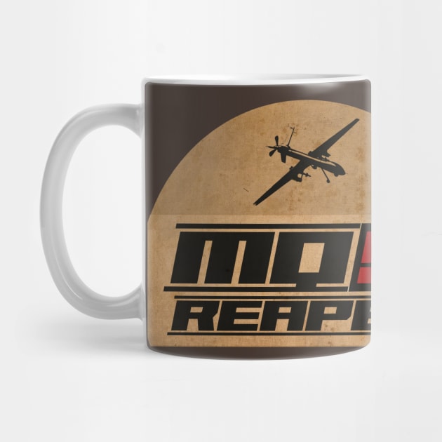 MQ-9 Reaper Vintage by CTShirts